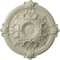 Ekena Millwork Hamilton Ceiling Medallion (Fits Canopies up to 3 3/4"), 17 3/8"OD x 1 3/4"P, Clear Yellow CM17HACYF - alternate 1